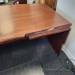 Executive U/C Suite Dark Walnut Desk w/ Bow Front and Storage